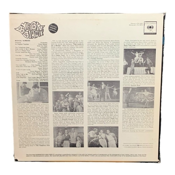LP Bye Bye Birdie Original Broadway Cast with Chita Rivera - Bye Bye Birdie - Picture 2 of 2